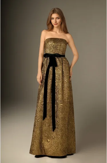 Majestic Elegance Strapless Dress