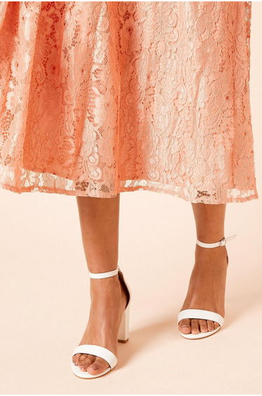 Wide Fit Spark High Block Heel Sandals