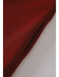 Faux Fur Cuffs Shawl Collar Wrap Coat in Red - 4