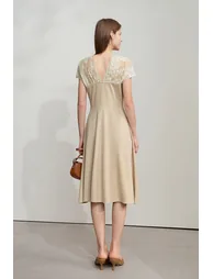 Waist-defined A-line dress - 5