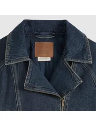 80s Denim Bomber Jacket - 5