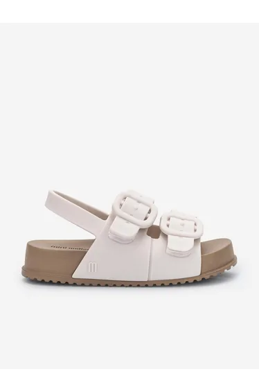 Mini Melissa Girls Cozy Sandals in White