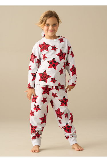 Stella Star Leopard PJ's - Grey