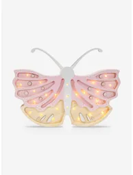 Butterfly Lamp in Pink (19x35x5.5 cm)