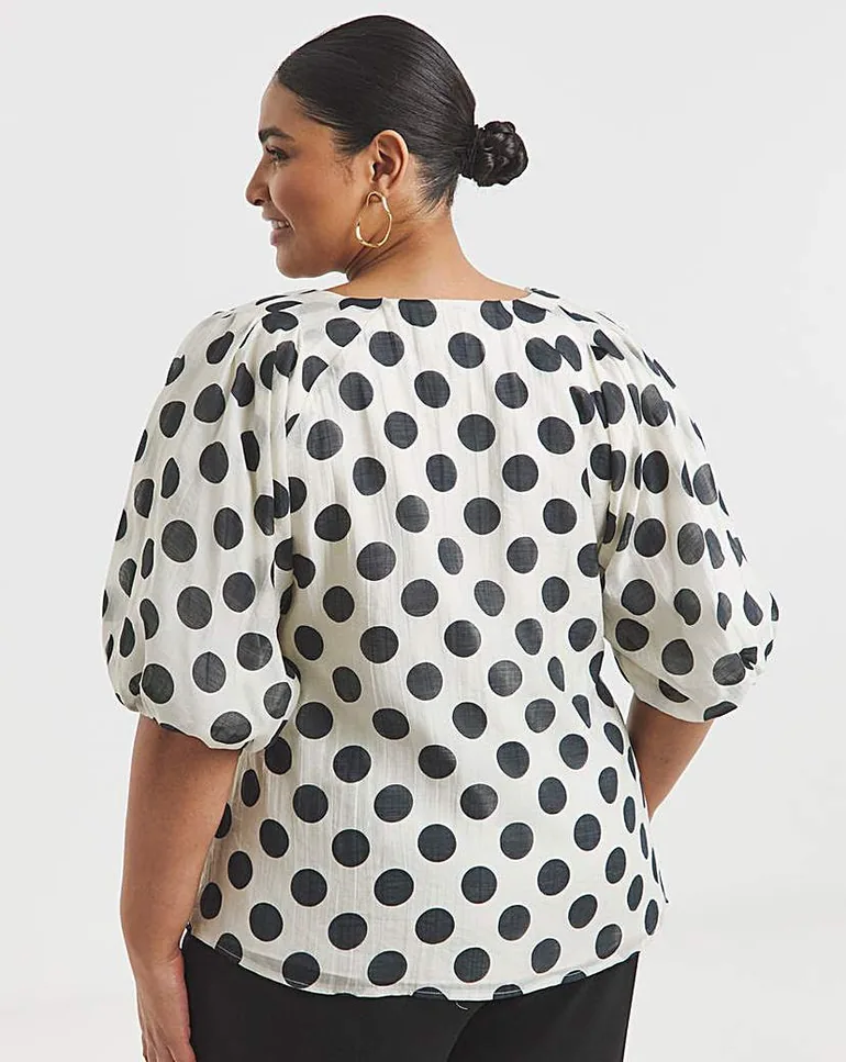 Joanna Hope Puff Sleeve Top - 4