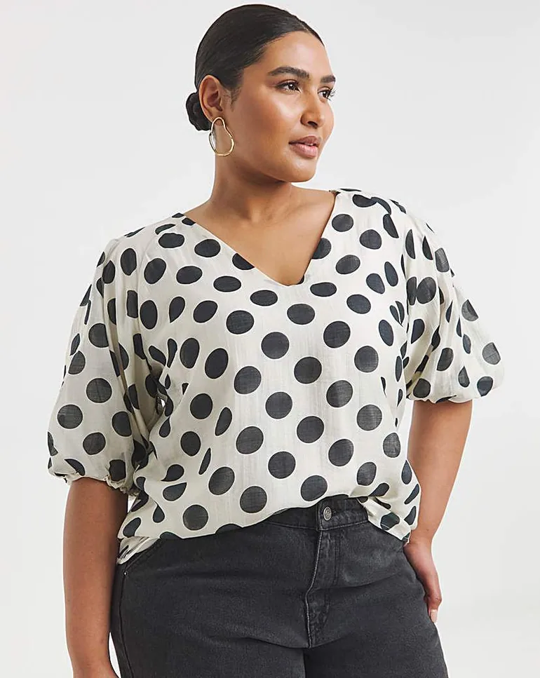 Joanna Hope Puff Sleeve Top - 3