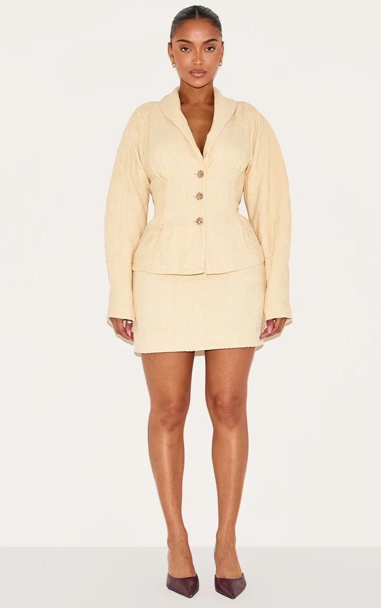 Shape Vanilla Buckle Mini Skirt - 6