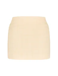 Shape Vanilla Buckle Mini Skirt - 5
