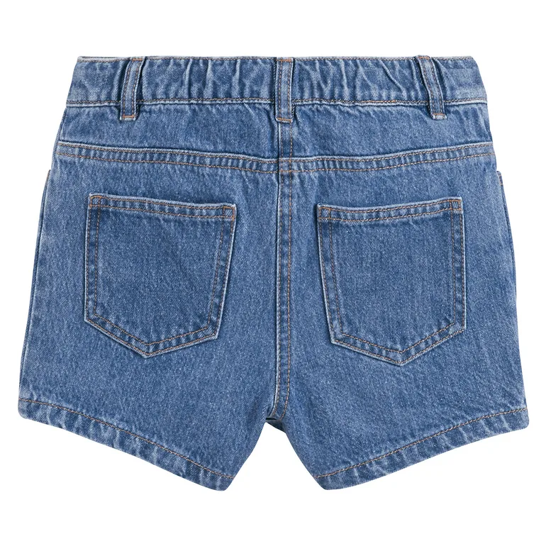 Denim Mini Skort - 4