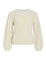 Openwork Crew Neck Jumper - 4