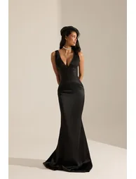 Toulouse Satin Evening Dress - 6