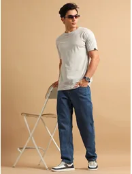Solid Round Neck Short Sleeve T-Shirt