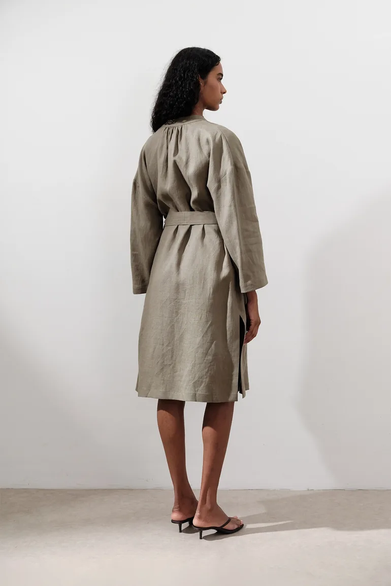 LINEN BELT LONG TUNIC - 4
