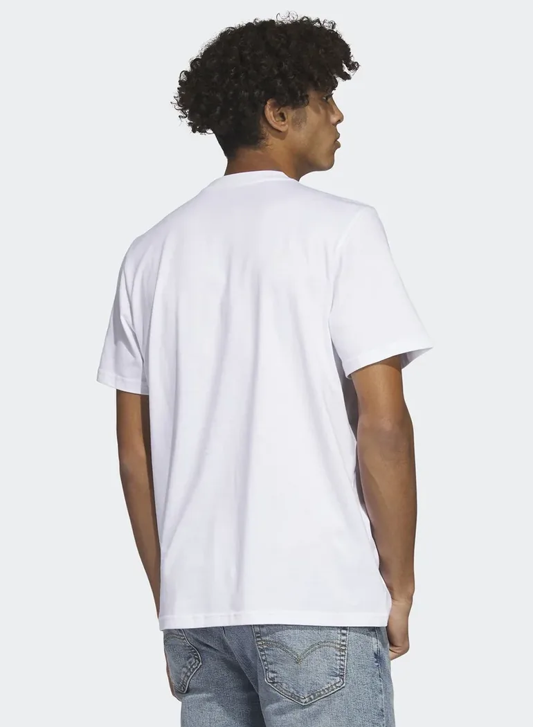 Two-Tone Stencil Short Sleeve Graphic T-Shirt - 1