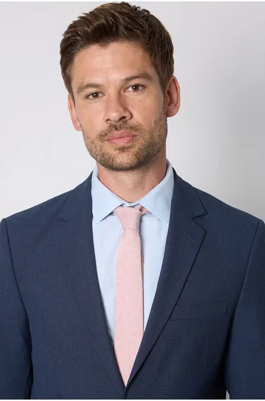 Pink Linen Look Tie