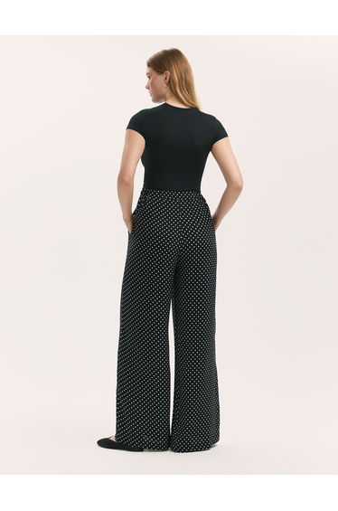Nat Crepe Regular Length Wide Trouser product thumbnail 3