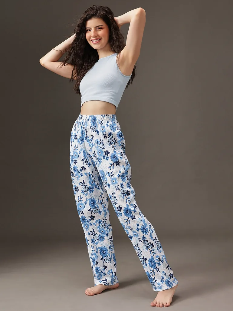 Floral Print Cotton Pyjama