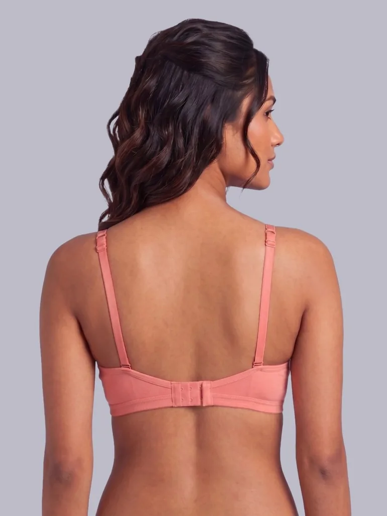 Pack of 2 - Non-Padded Non Wired Cotton Blend T-Shirt Bra - 2