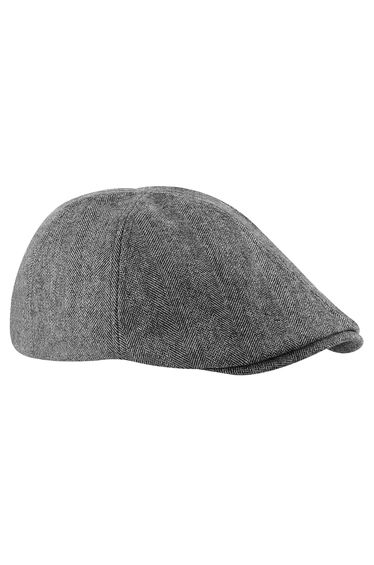 Beechfield Unisex Ivy Flat Cap / Headwear - Grey