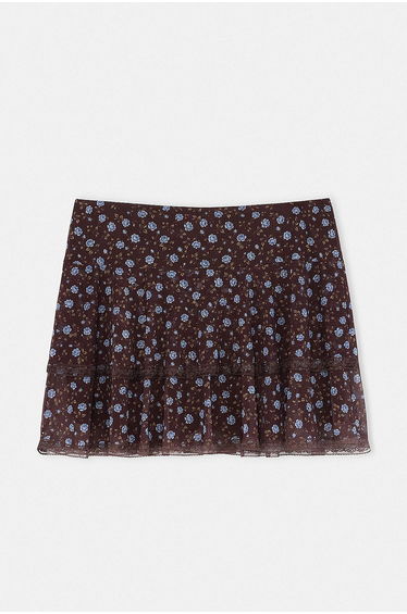 Multi-Colored Knitted Plus Size Skirt