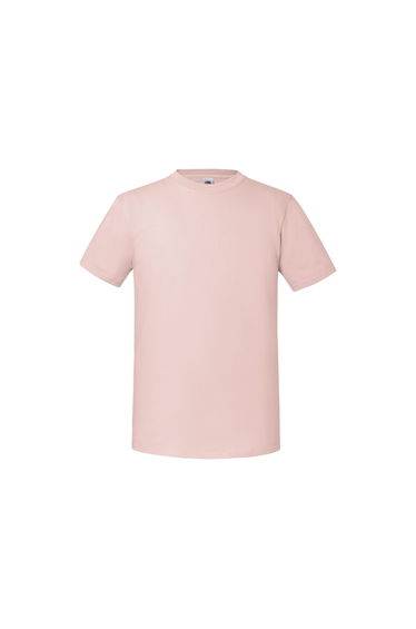 Fruit Of The Loom Mens Iconic Premium Ringspun Cotton T-Shirt - Powder Rose