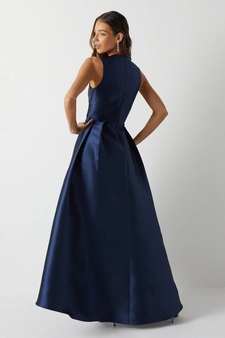 Plunge Waterfall Bridesmaids Maxi Dress - 2