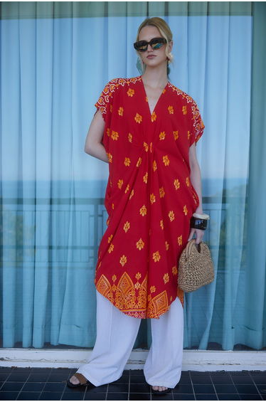 PRINTED VISCOSE TUNIC