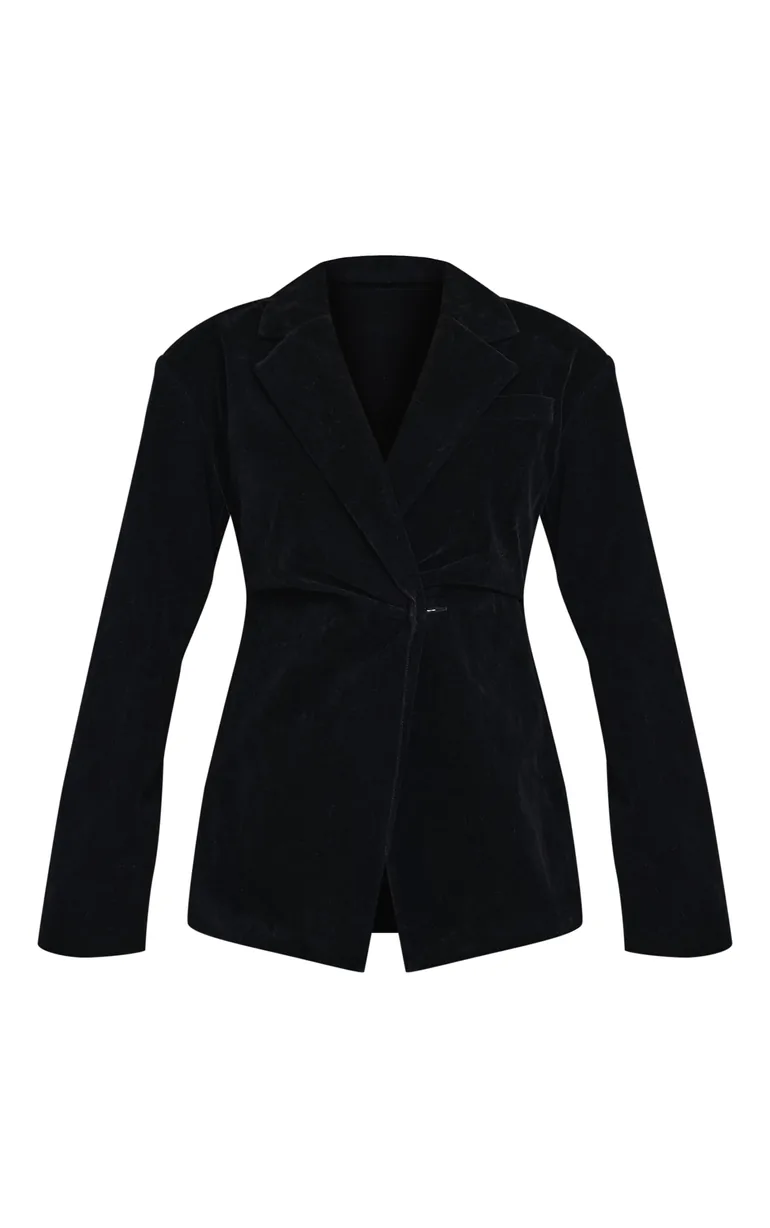 بليزر شمواة - أسود - 4