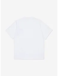 تيشيرت أطفال بطبعة شعار لون أبيض - 1