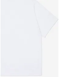 تيشيرت أطفال بطبعة شعار لون أبيض - 3