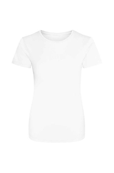 AWDis Just Cool Womens/Ladies Sports Plain T-Shirt - Arctic White