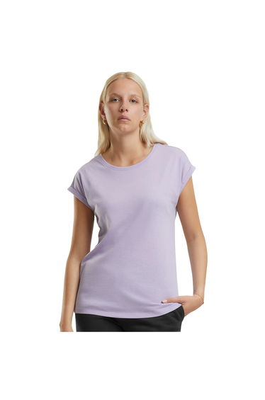 New Morning Studios Womens/Ladies Extended Shoulder Regular T-Shirt - Soft Pink