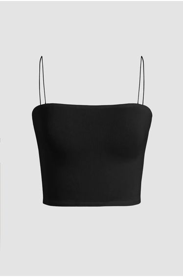 Square Collar Crop Top