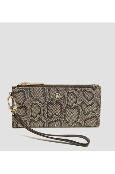 محفظة آن كلاين باللون البني