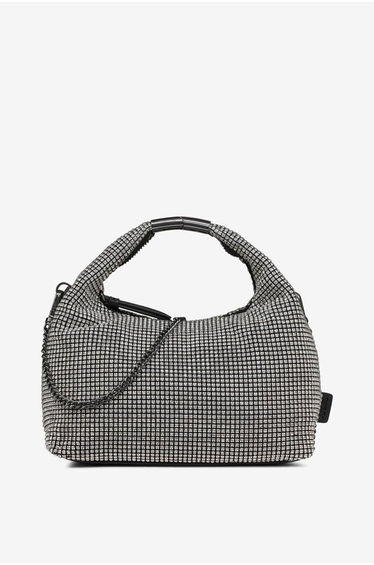 Mel Top Zip Hobo Silver