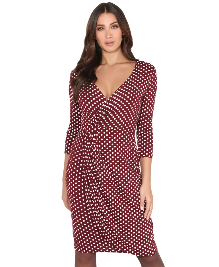 Polka Dot Crossover Dress