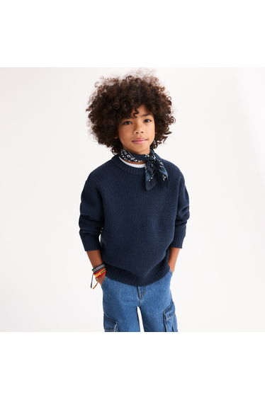 Chunky Knit Jumper/Sweater with Crew Neck
