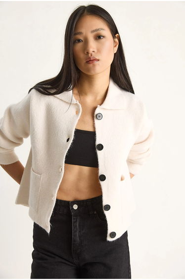 LUCCI Knit Cardigan with Pockets