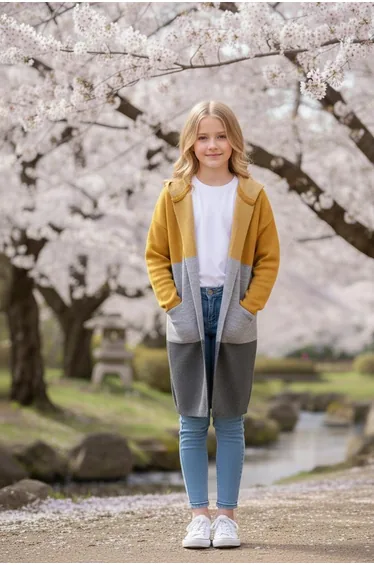 HİLAL AKINCI KİDS Youth Button Front Cardigan