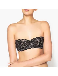 Lace Bandeau Bra - 2