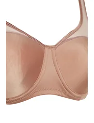 Mink Mesh Detailed Covered Contouring Bra - 6