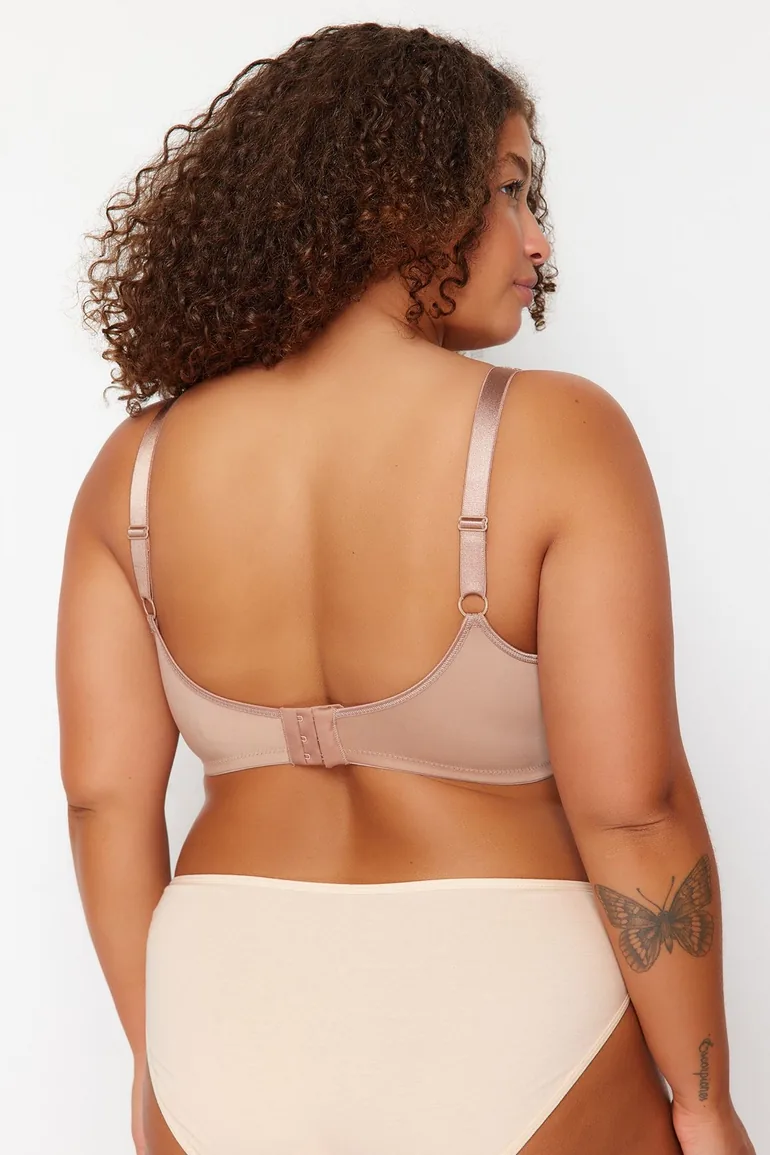 Mink Mesh Detailed Covered Contouring Bra - 4
