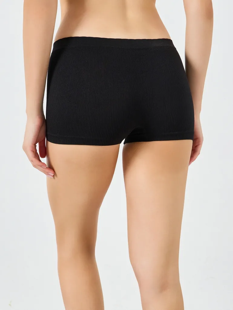 Pack of 3 - Women Ribbed Boyshorts - 6