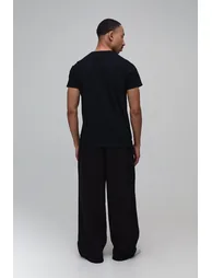 Essential Wide Leg Jogger - black - 1