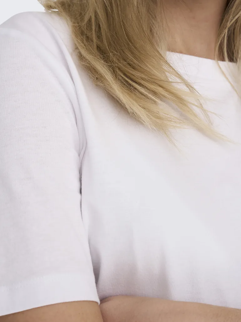white cotton T-shirt - 7