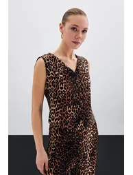 Short Leopard Vest - 4