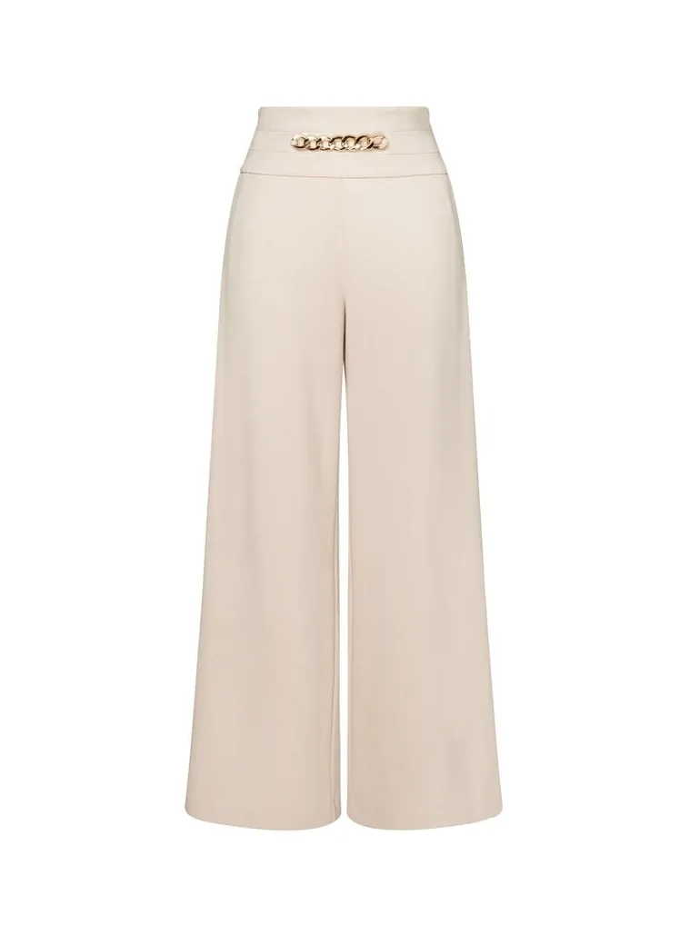 Flowy Beige Pants - 7