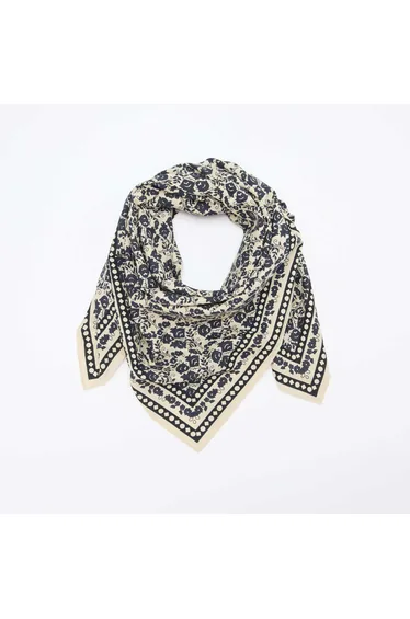 Large Square Scarf - 100 x 100 cm BLUE