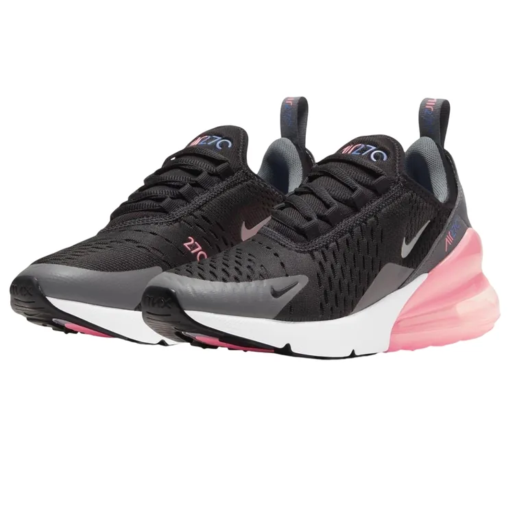 Nike Childrens/Kids Air Max 270 Shoes - Black/Pink - 3
