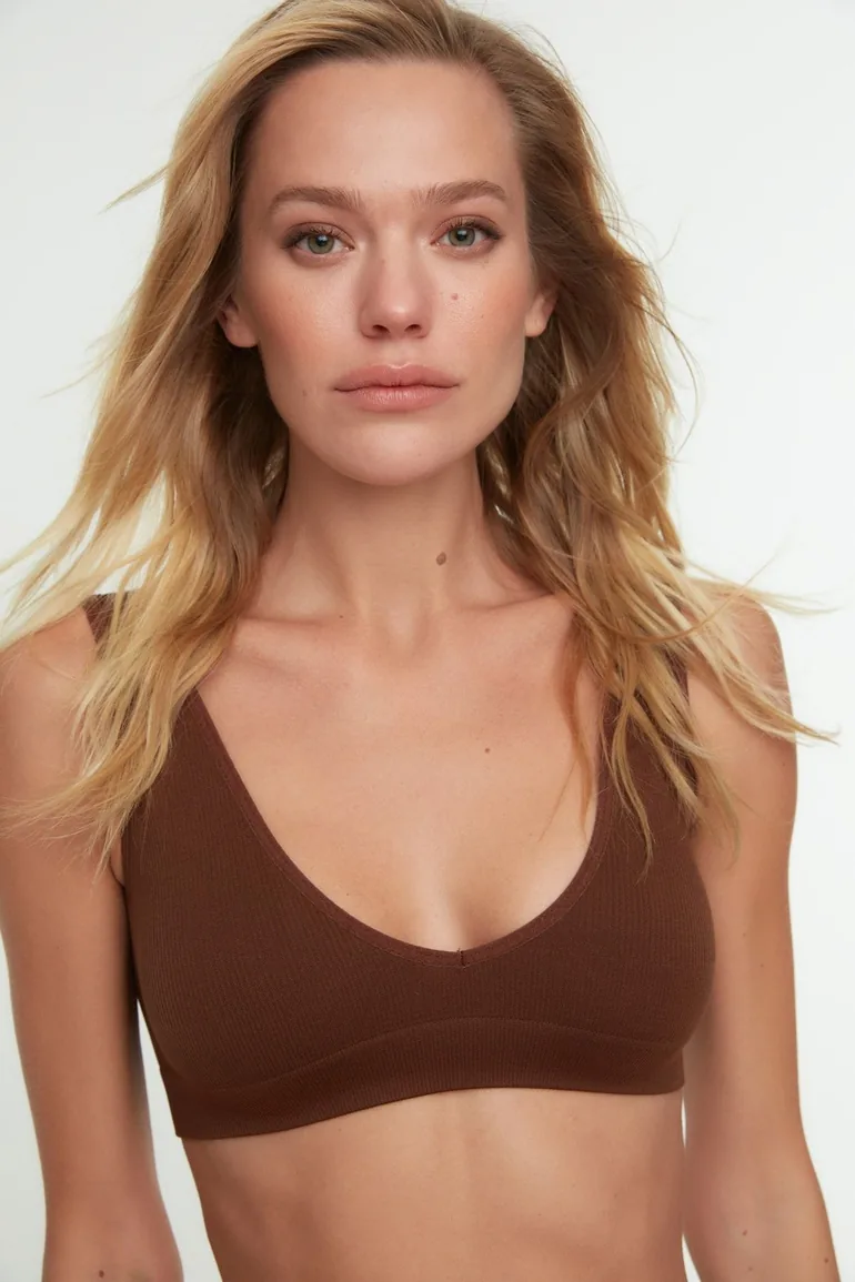 Bra - Brown - Plain - 2